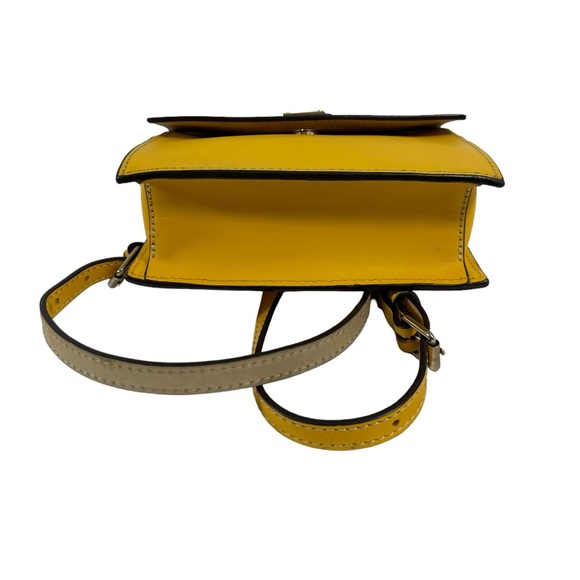 Genuine DOONEY & BOURKE Beacon mustard yellow mini leather crossbody bag - Picture 8 of 13